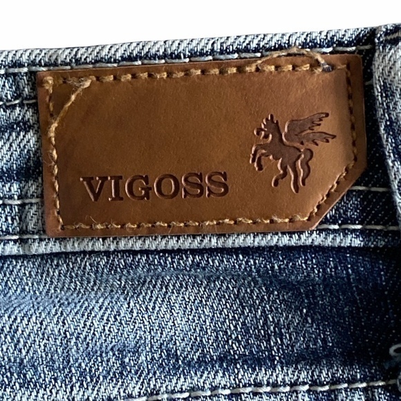 Vigoss Destroyed Cuffed Capri‎ Jeans Sz. 7 Juniors - Picture 6 of 9